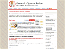 Tablet Screenshot of electronic-cigarette-review.biz